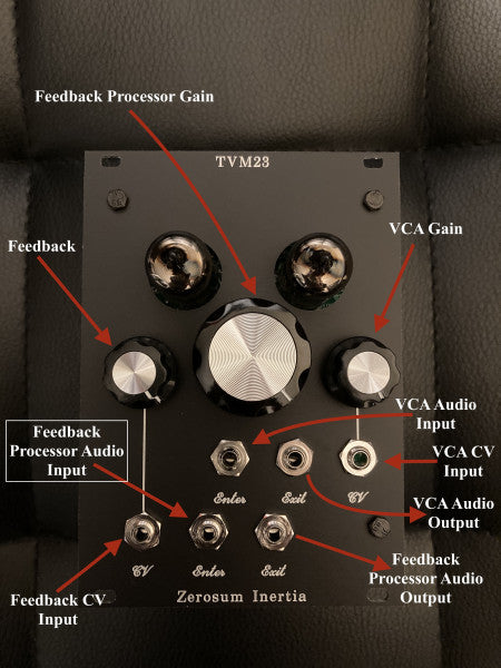 Zerosum Inertia - TVM23 (Dual Channel VCA/Waveshaper/Distortion)