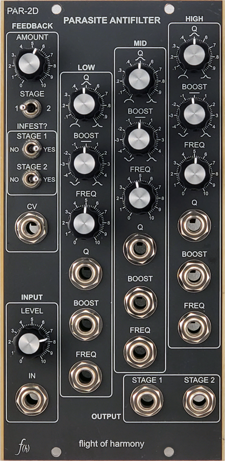 Flight of Harmony - Parasite Antifilter (WTF/drone/param EQ/carnage) - 5U/MU/dotcom format