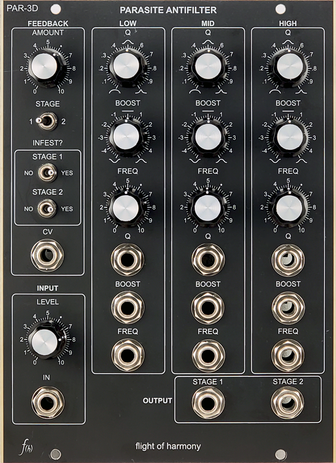 Flight of Harmony - Parasite Antifilter (WTF/drone/param EQ/carnage) - 5U/MU/dotcom format
