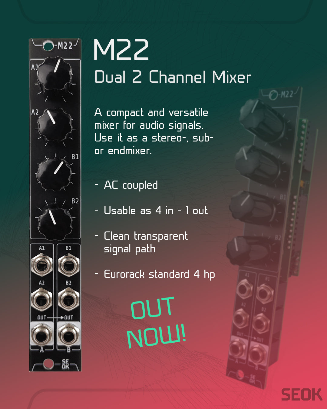 SEOK - M22 (Dual 2ch Mixer)